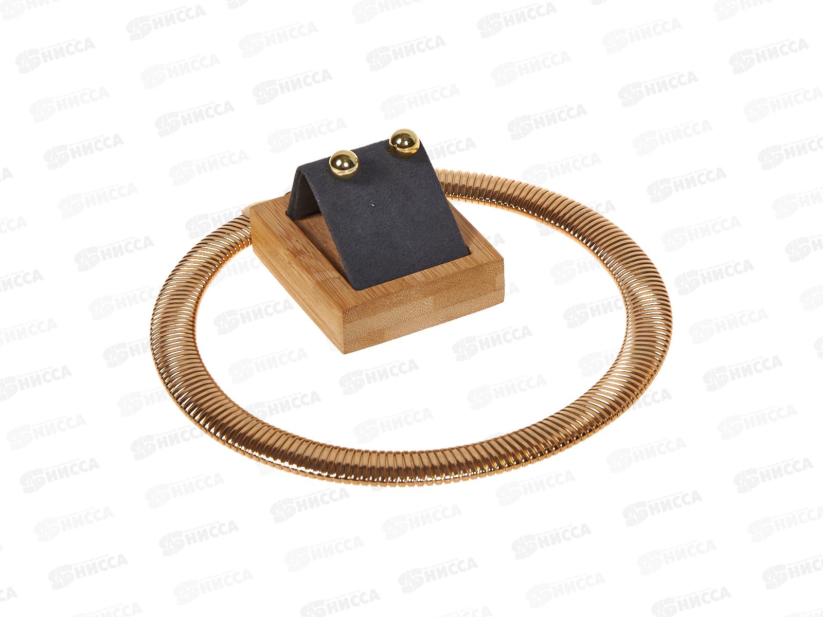 Набор колье металл п/зол широкое+серьги №1236