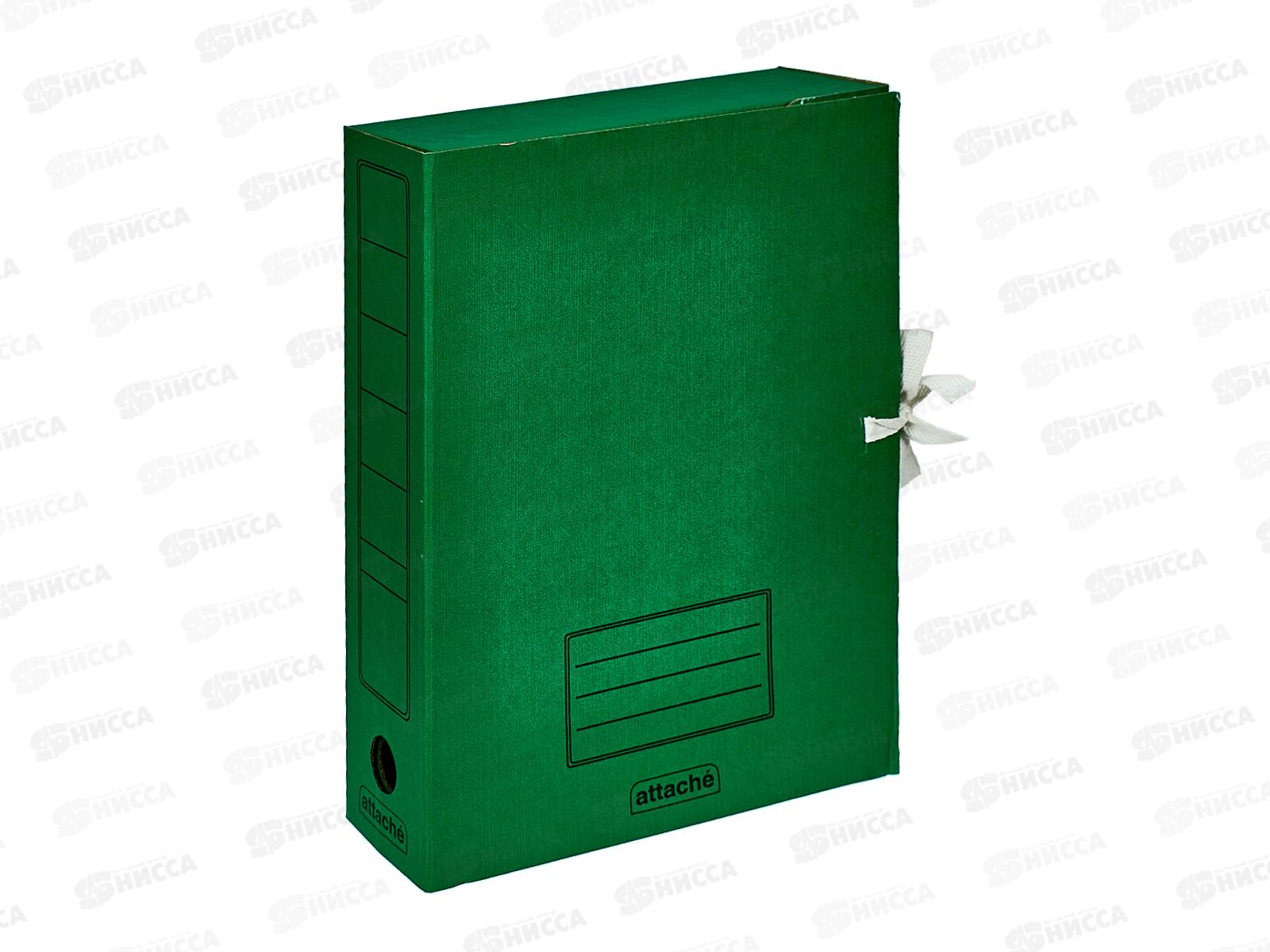 Папка архивная  7.5см с завязками Союзбланкиздат зел. 7103*50