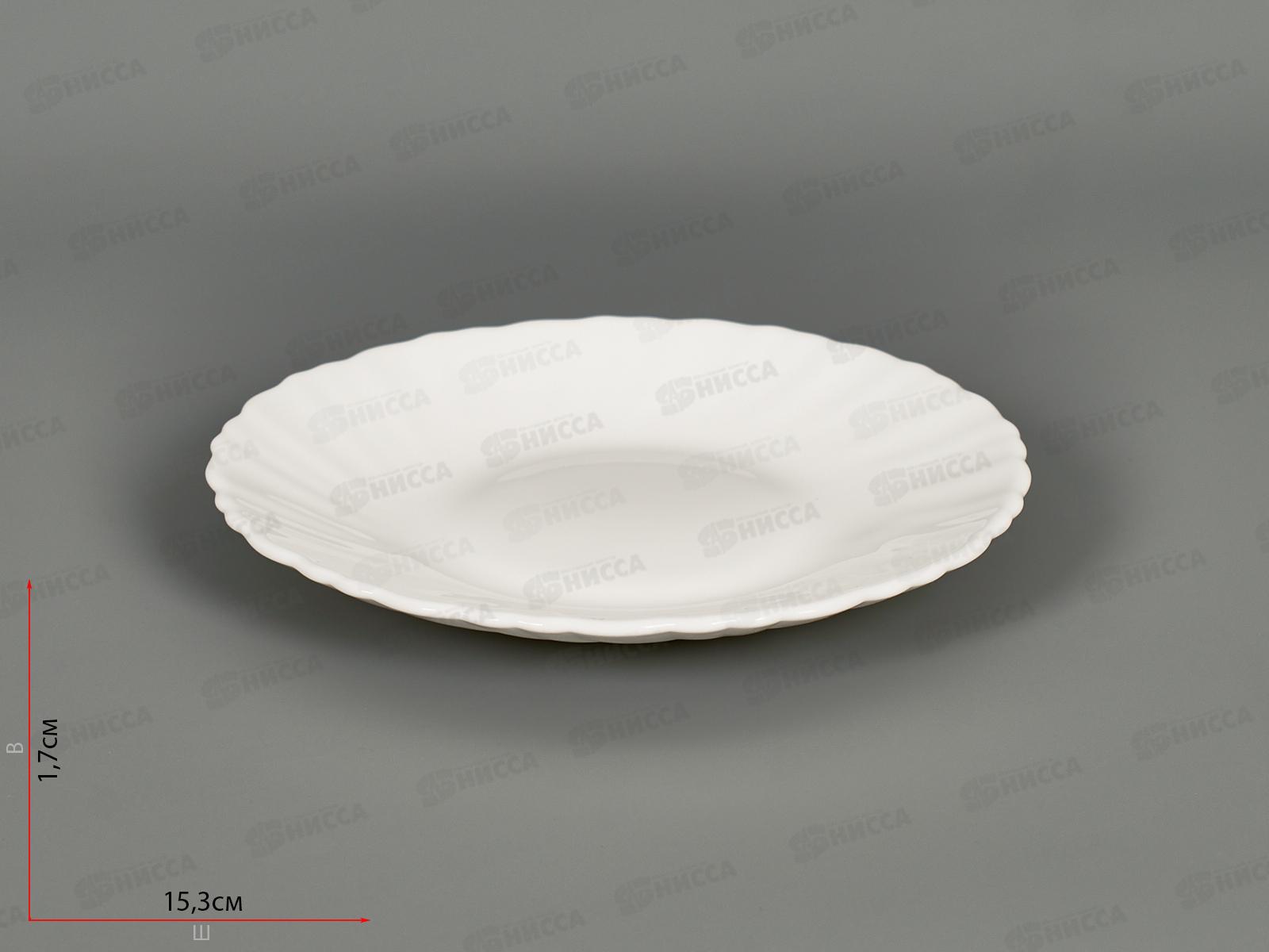 Тарелка плоская круглая 15см (6/96) 100б-твч6