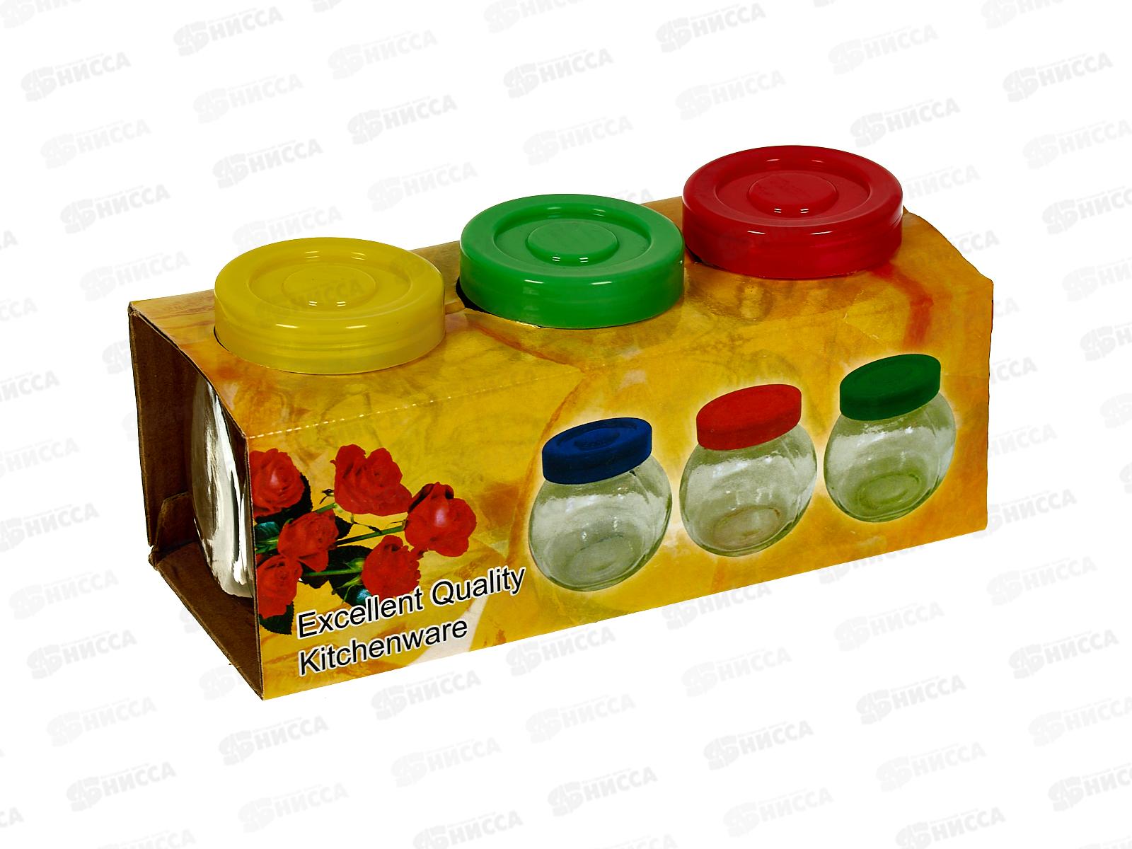 Набор емкостей для специй 120мл 3 предмета 323-43 *2/48