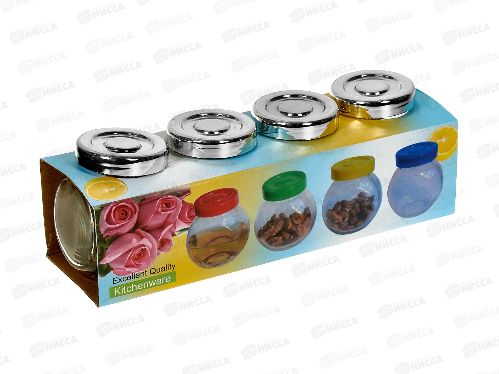 Набор емкостей для специй 120мл 4 предмета 323-48 *2/36