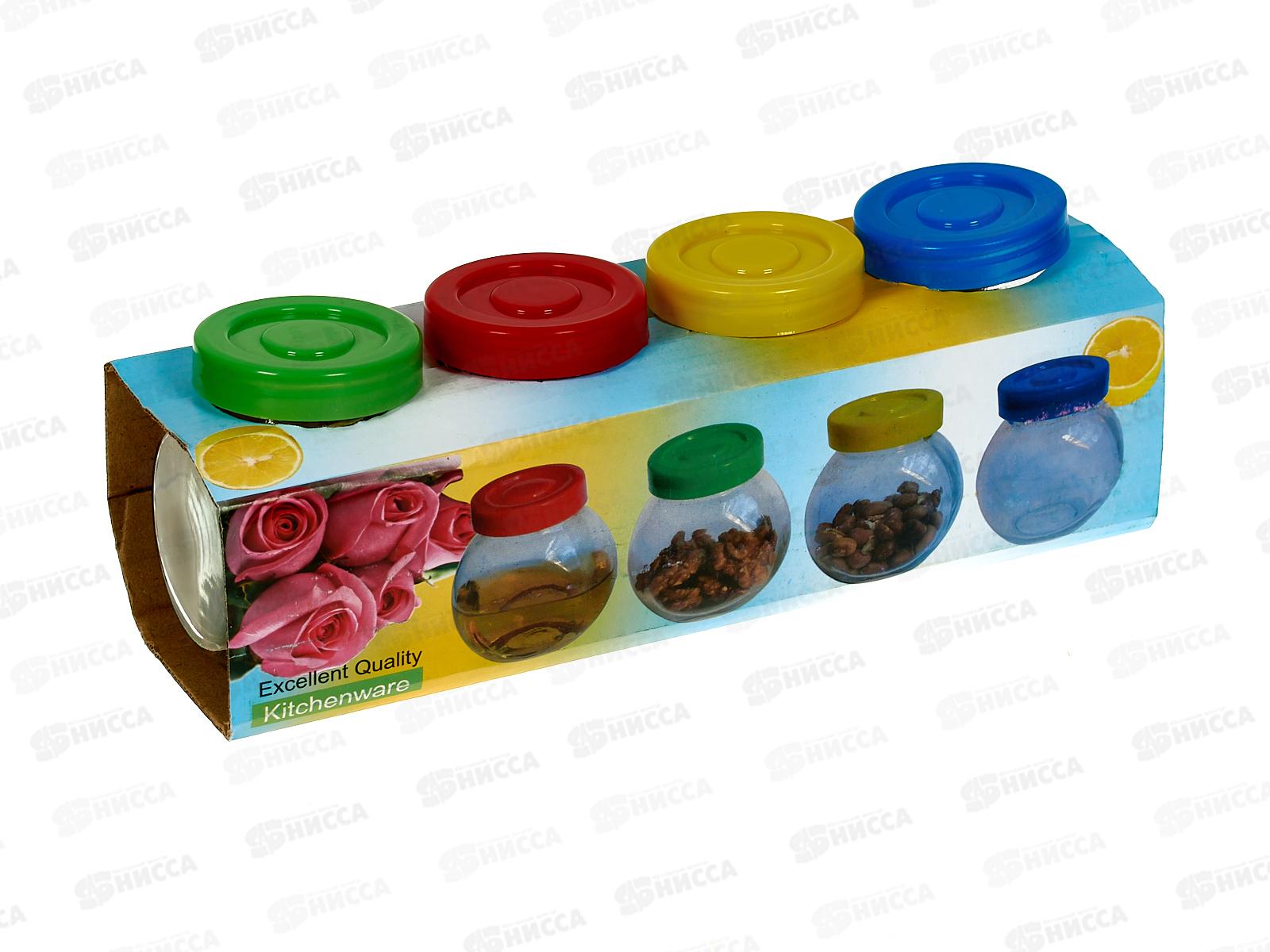 Набор емкостей для специй 120мл 4 предмета 323-45 *2/36