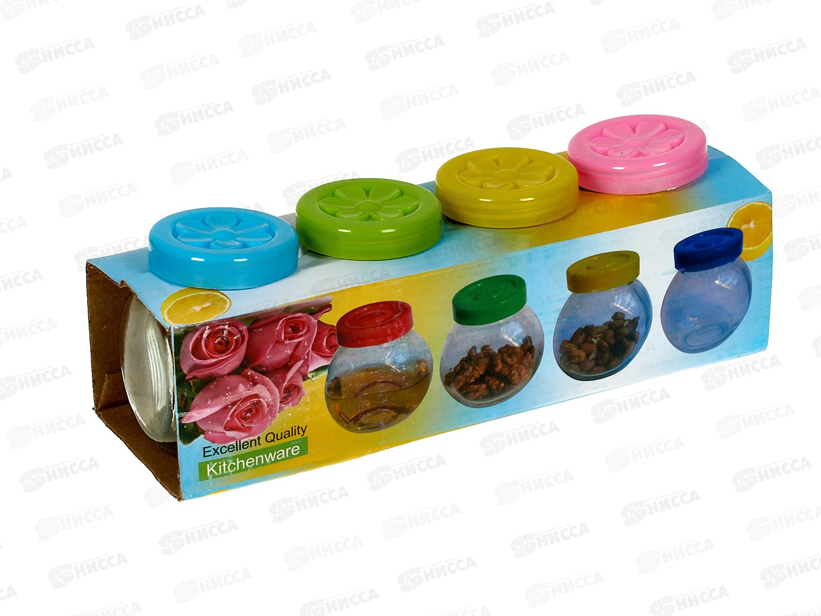 Набор емкостей для специй 120мл 4 предмета 323-44 *2/36