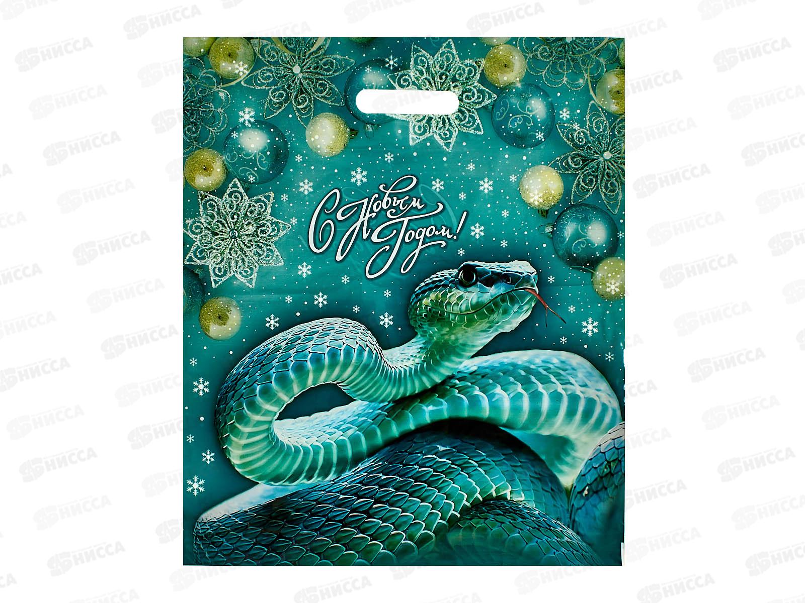 Пакет пробивной НГ 40*47  Ледяная змея *50/500