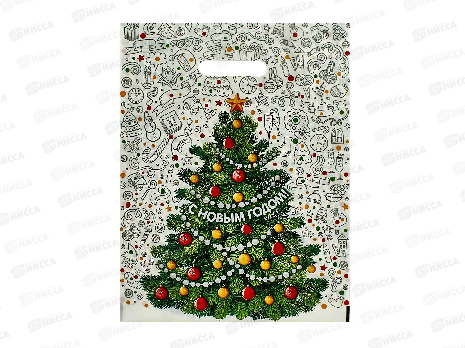 Пакет пробивной НГ 31*40 Каникулы *50/500