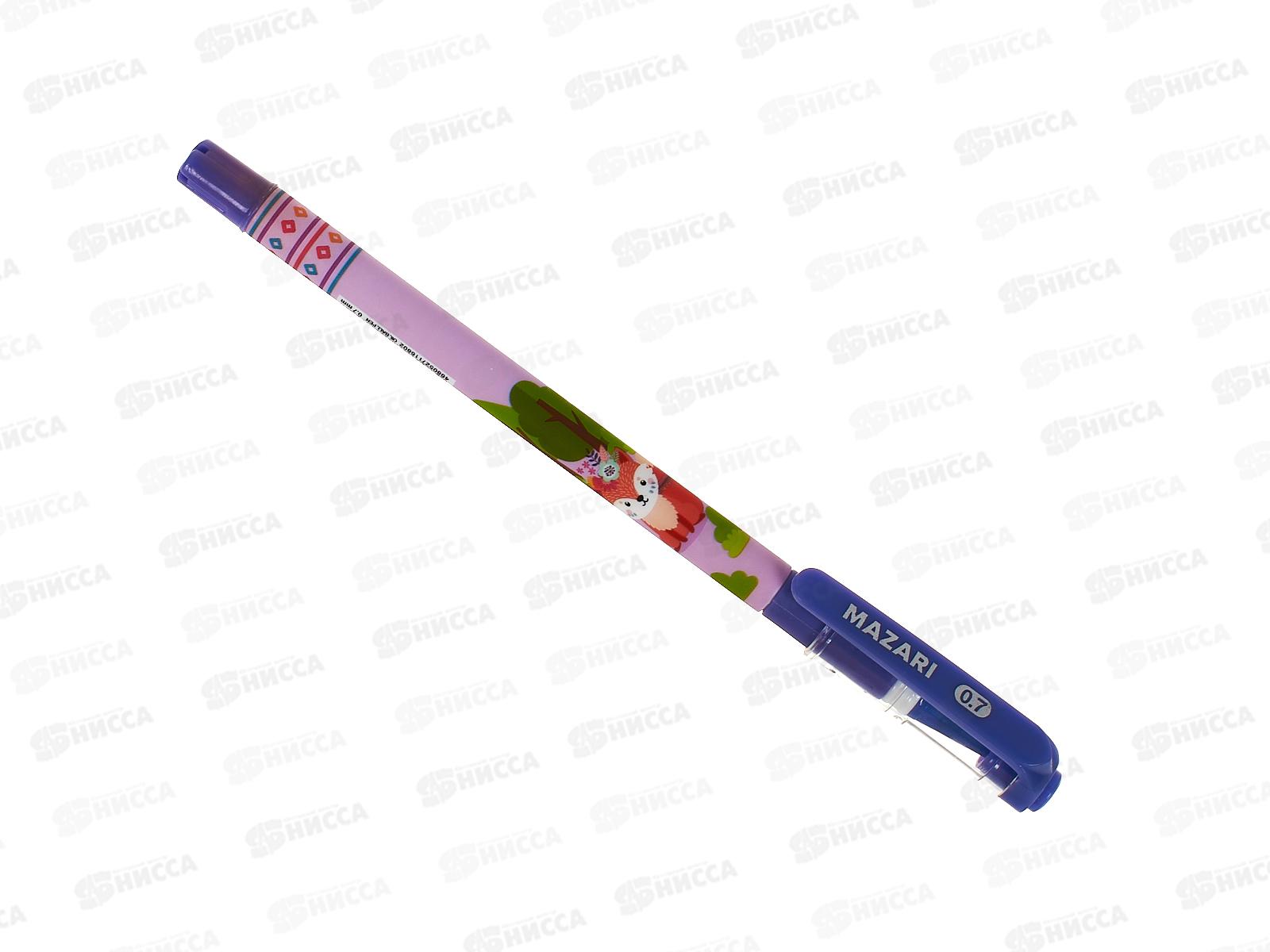 Ручка масляная  MAZARI Indian синяя, 0.7мм,M-7694-70 *36