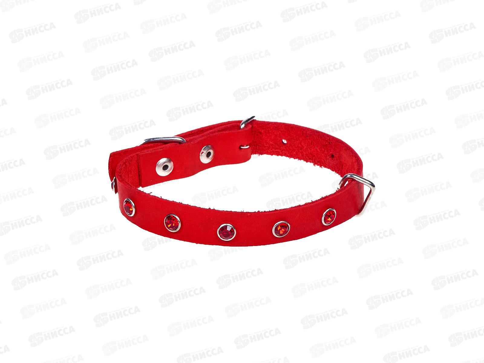 Ошейник ZooMoDa кож 15 (1) цветной со стразами 98197