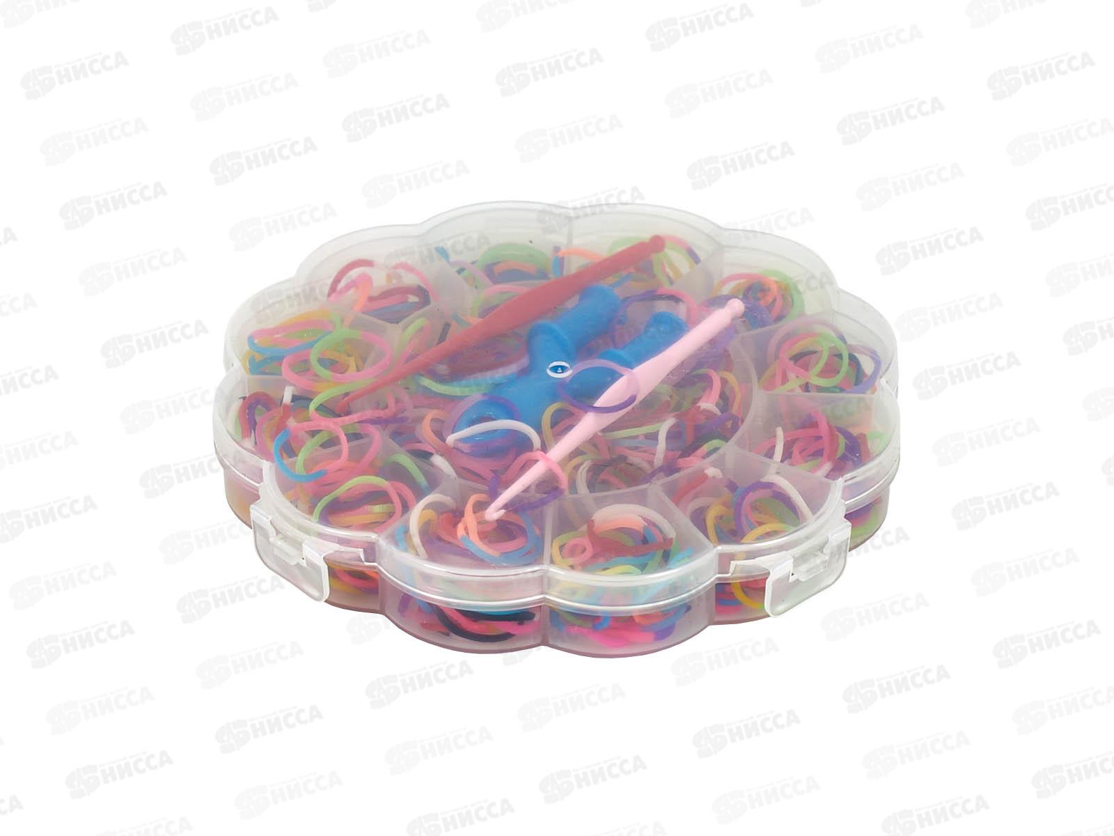 Набор резинок для плетения браслетов TZ-32111 (700штук)+Станок ЦВЕТОЧЕК