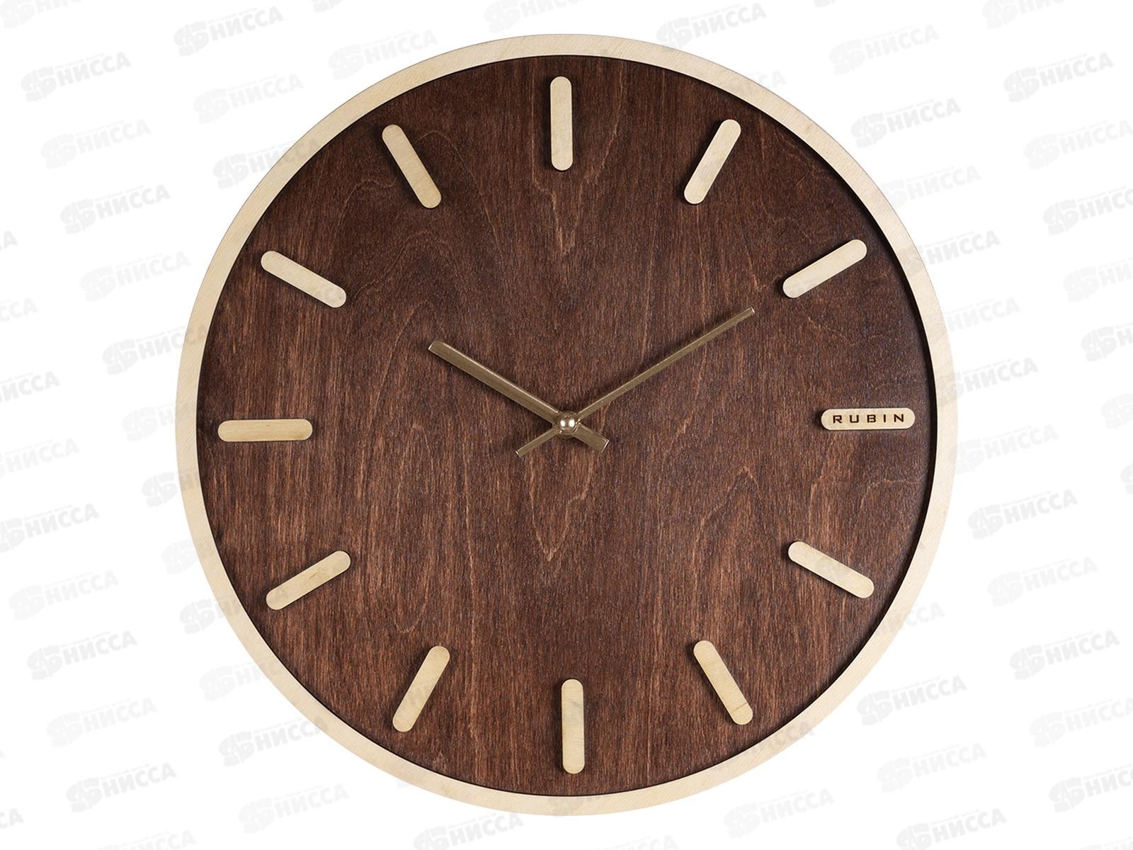 Часы настенные &quot21 Век&quot 4003-001 40см Ритм Рубин дерево