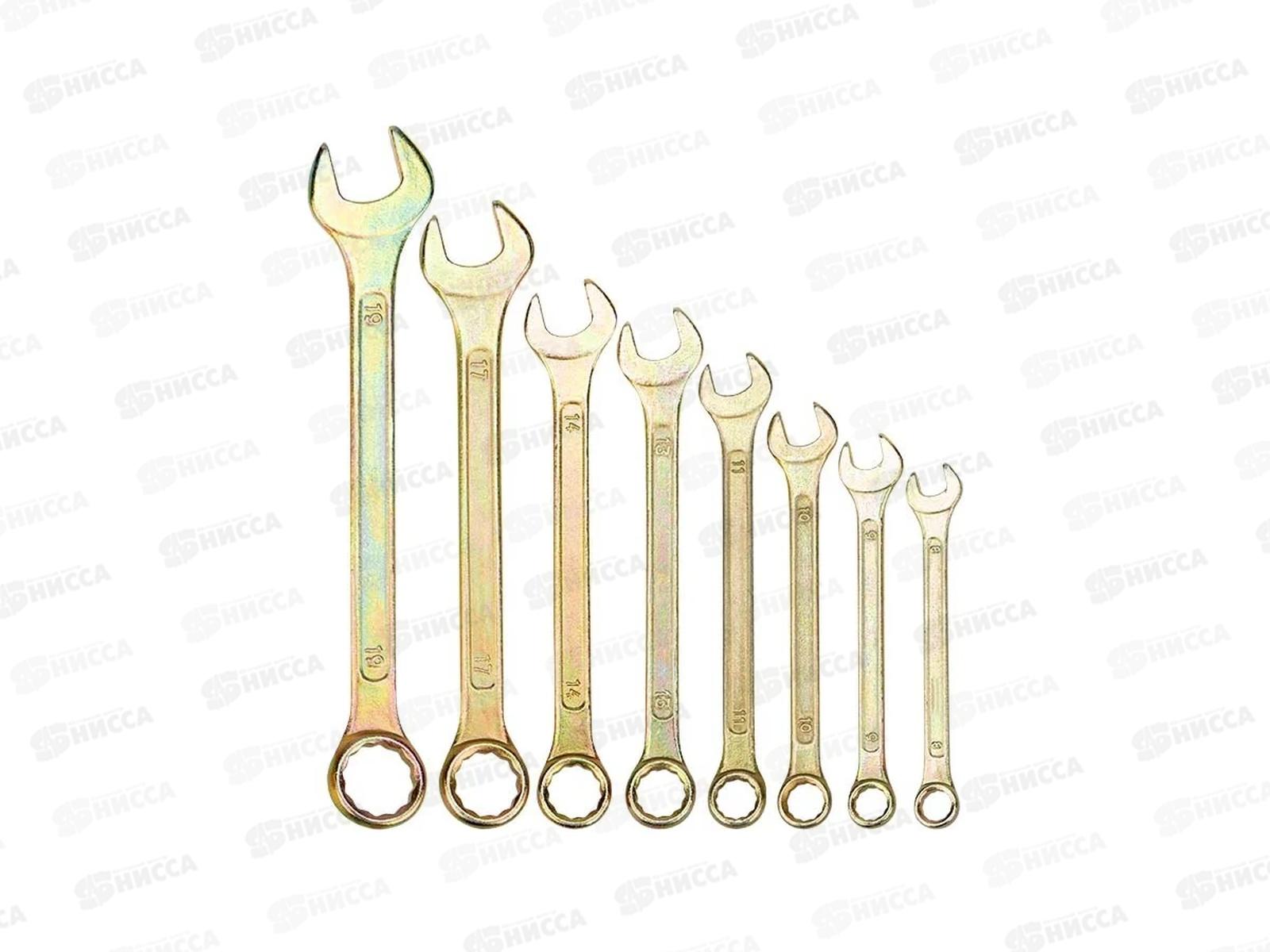 Набор ключей комбинированных 8-11,13,14,17,19мм 8шт Kranz, 12-5842-2