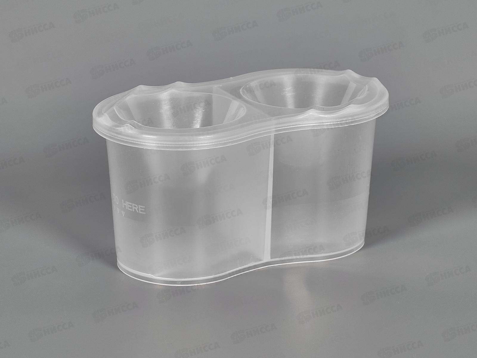 Непроливайка ПП Стандарт Прозрачный, двойная, С-3465 *10/100