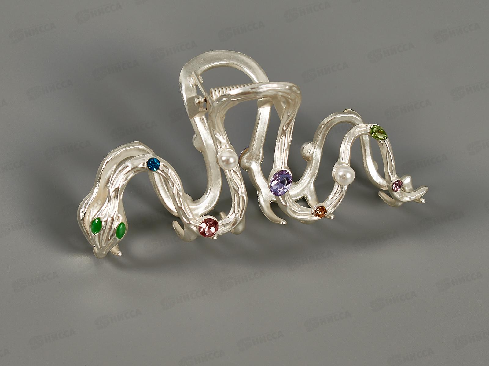 Краб металлический 12см со стразами №2835 в ассортименте