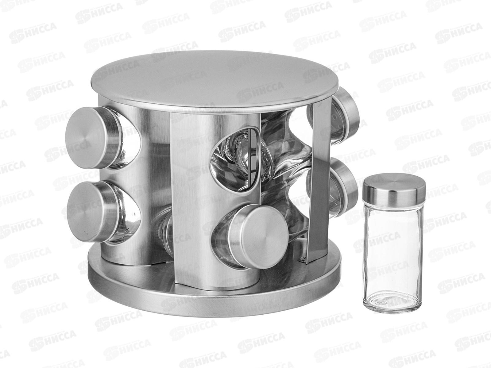 Набор баночек для специй из 8шт 90мл на вращающейся подставке 172-147