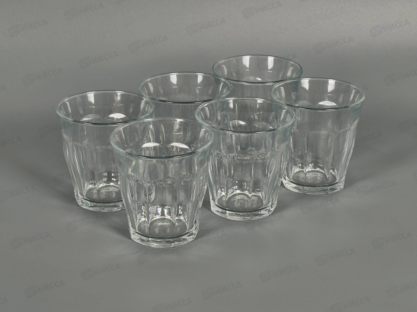 Набор стаканов французких Picardie прозрачные 6шт 310мл 1028AB06AO: