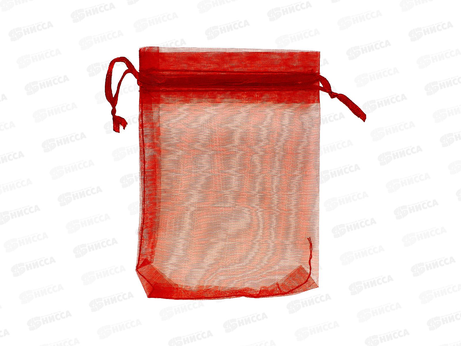Мешок органза Basir, 9,5*11,5см цвет красн уп100шт MC-6721