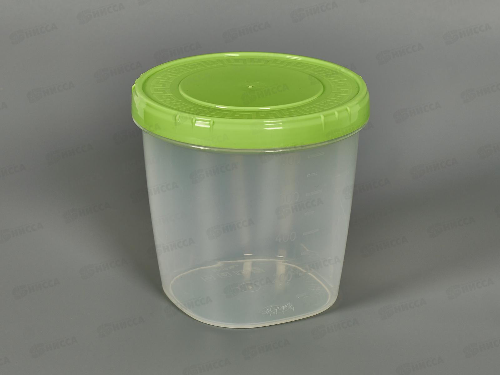 Емкость (Банка) 1л крышка салатовая *40  ИНТ