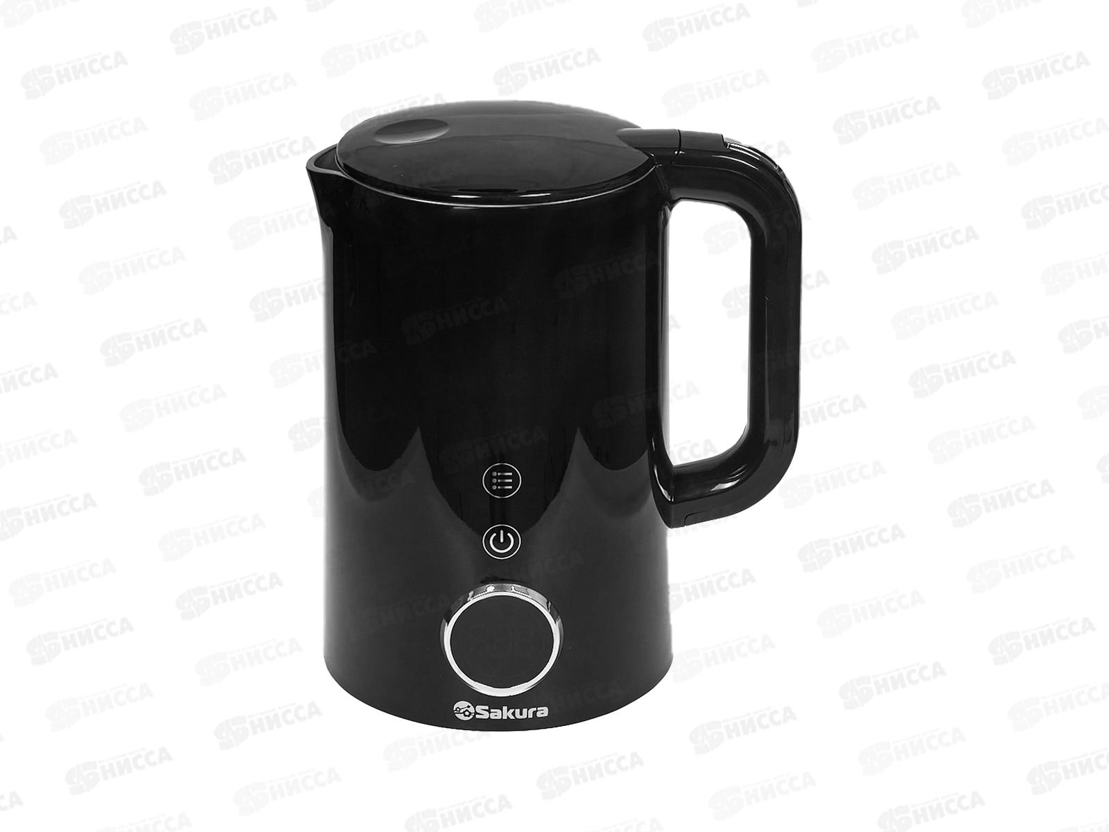 Чайник электрический SA-2185DBK Premium 1,7л черный дисплей