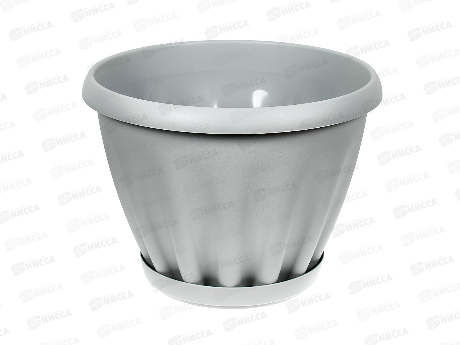 Горшок Знатный D320мм 11л с/подст Св-серый М305СВС *12