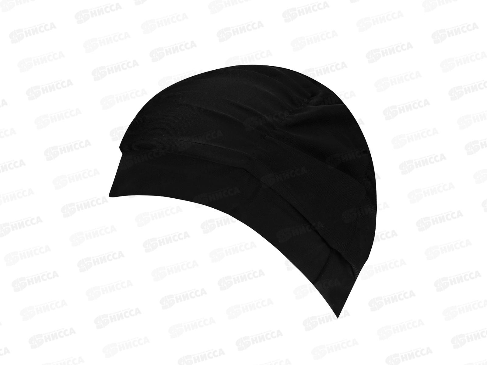 Шапочка для плавания Polyester черная, ШПЛ-6068