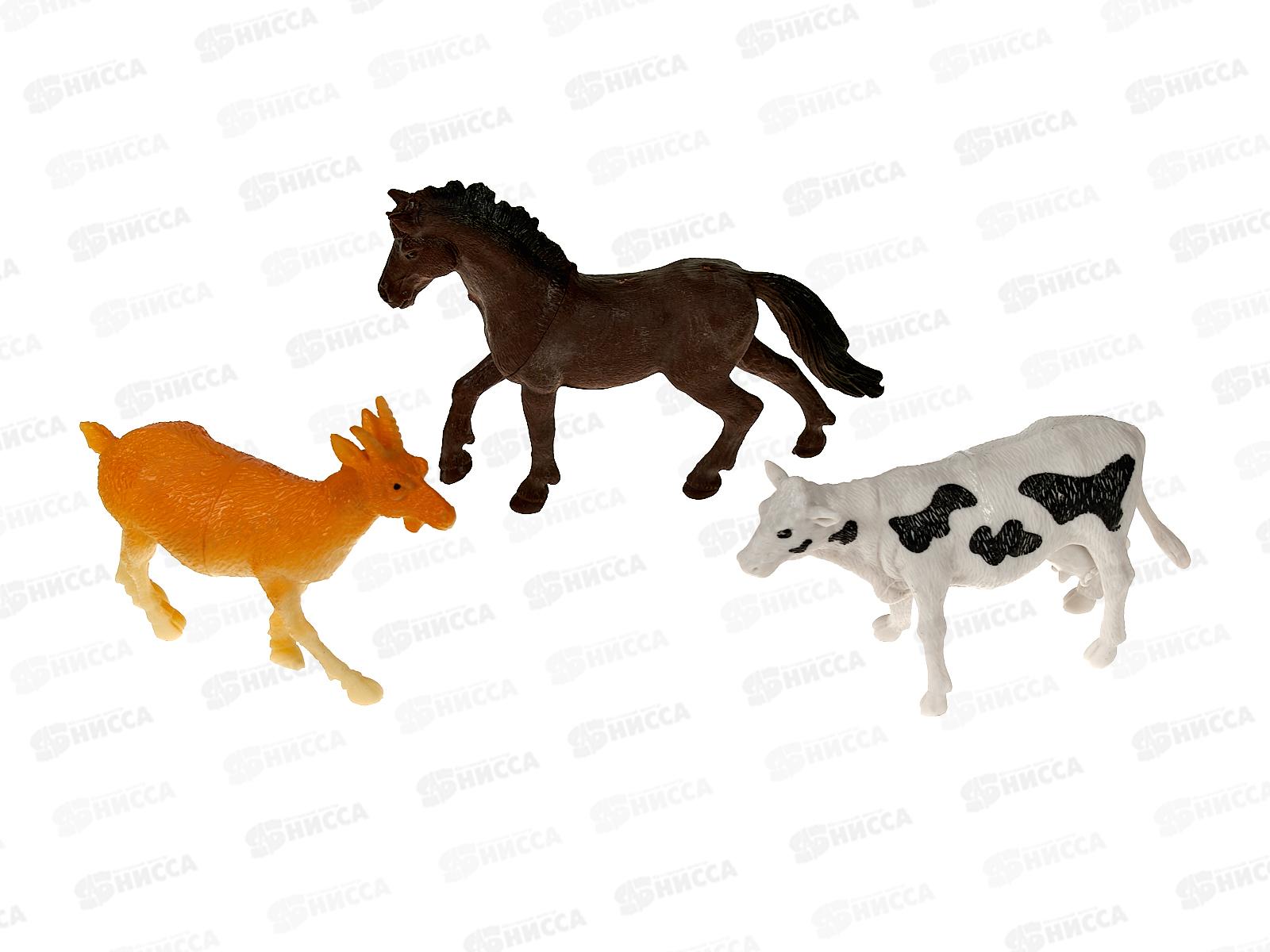 Животные в наборе (3шт) в пакете 16,5х25см, И-5620