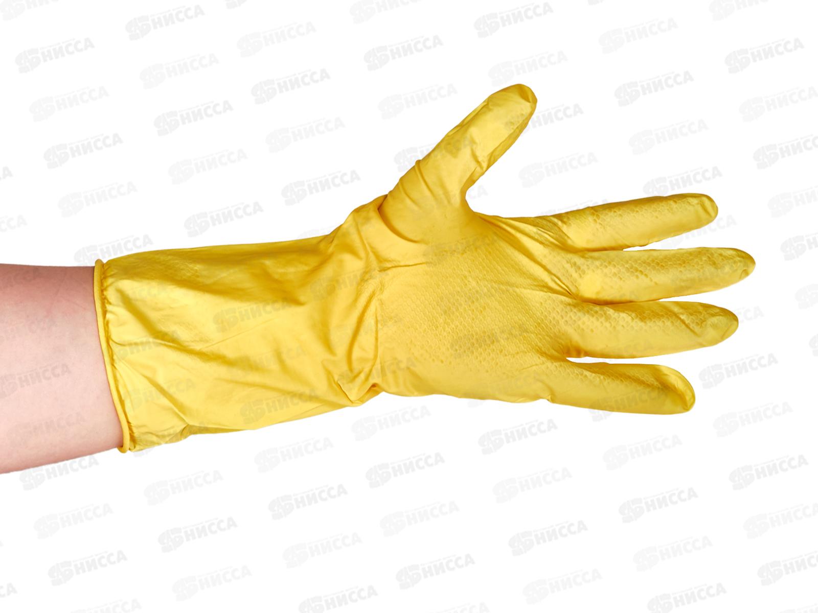 Homex Перчатки хозяйственные с хлопковым напылением р.M Очень нежные