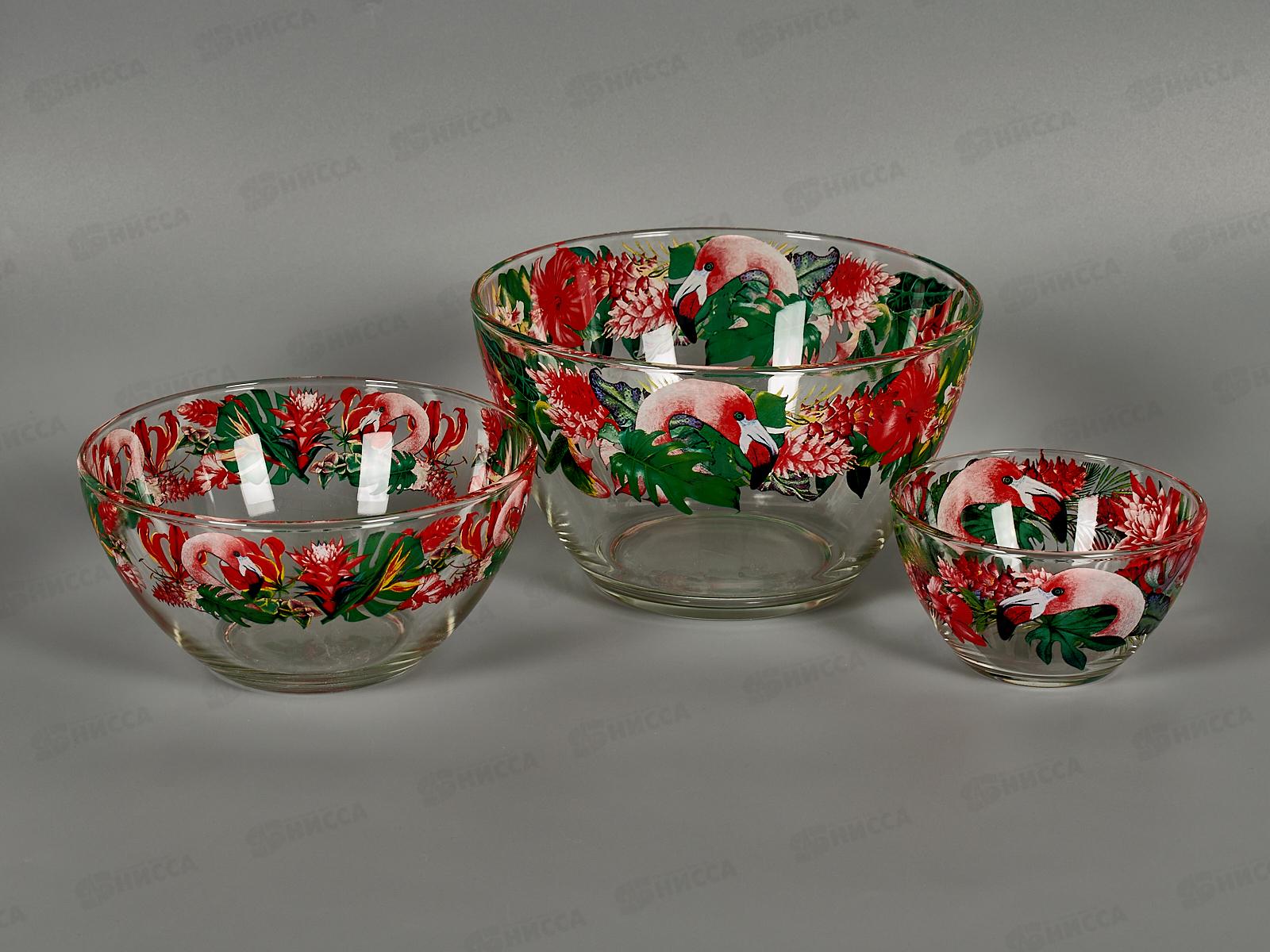 Набор подарочный 3предмета 1223-Д Фламинго в тропиках