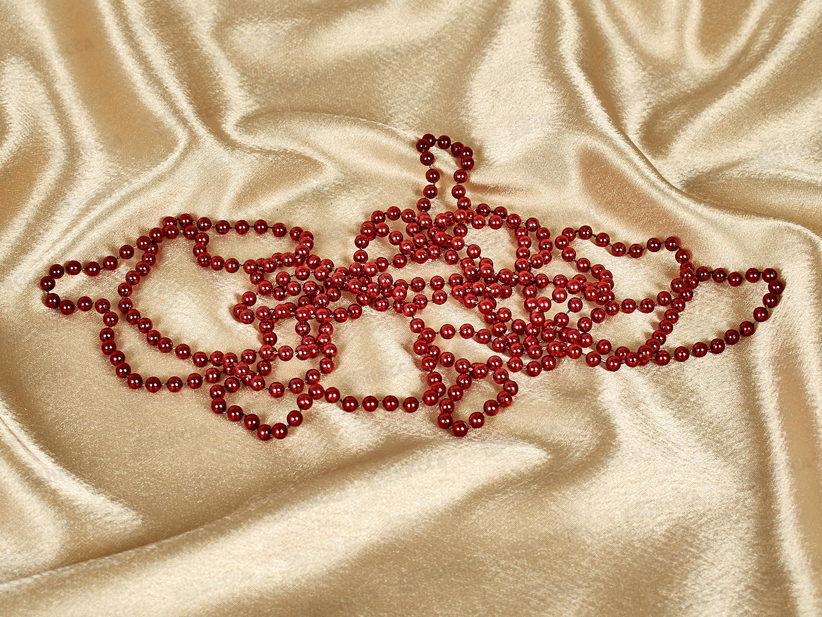 Бусы на елку &quotШарик&quot 2,7м темный рубин 556-230