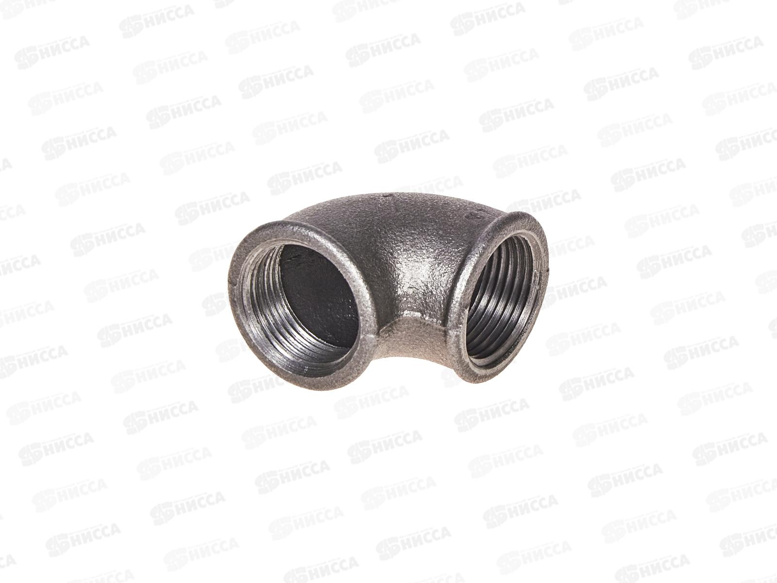 Уголок 90° 1&quot, внутренняя резьба, чугун, Сантис, 000747 *60/120