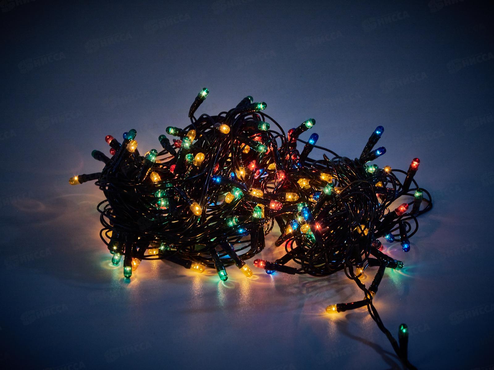 Гирлянда 9м Мини 180 ламп 8 режимов  IP-20 мульти 196-156