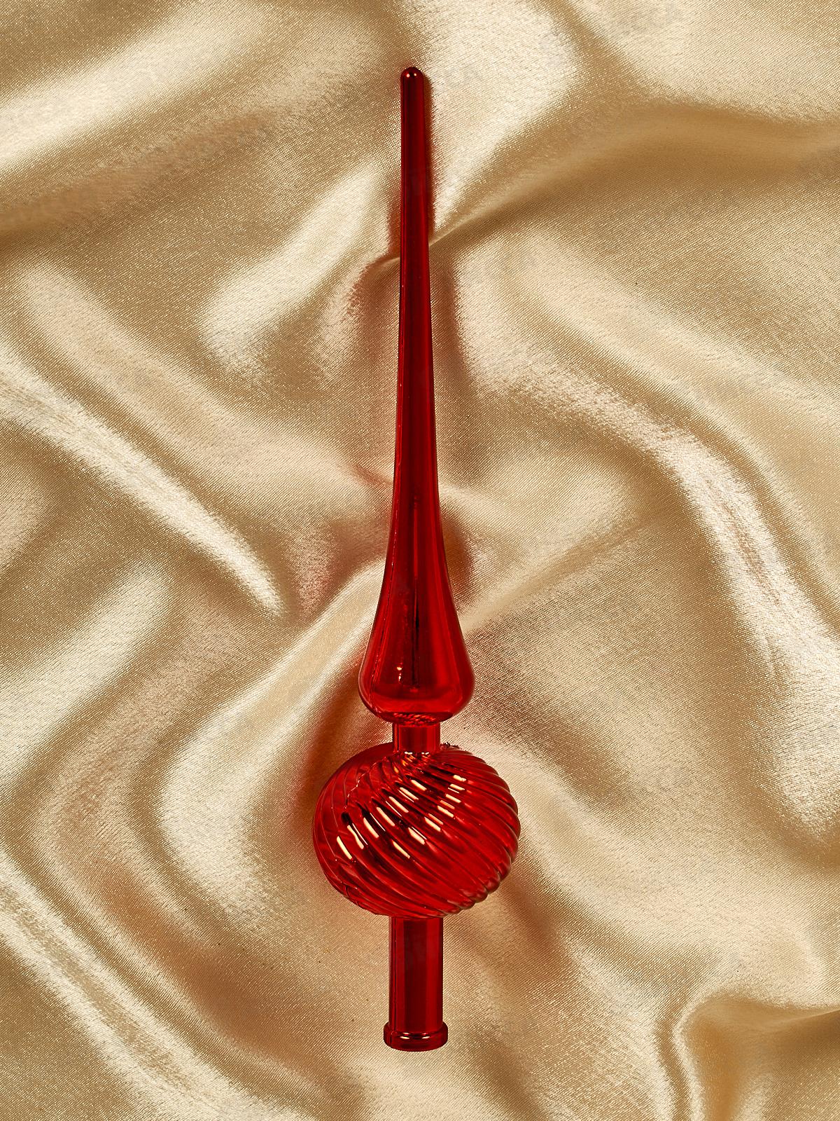 Верхушка новогодняя 25см &quotВолна&quot красный 201-1044