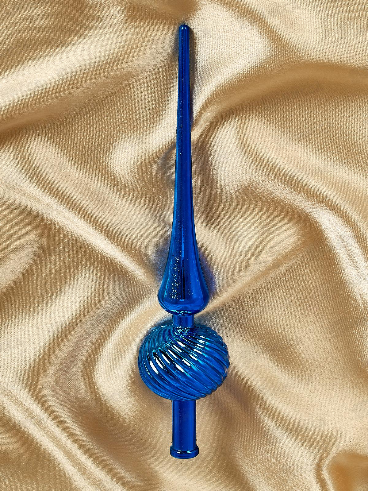 Верхушка новогодняя  25см &quotВолна&quot синий 201-1047