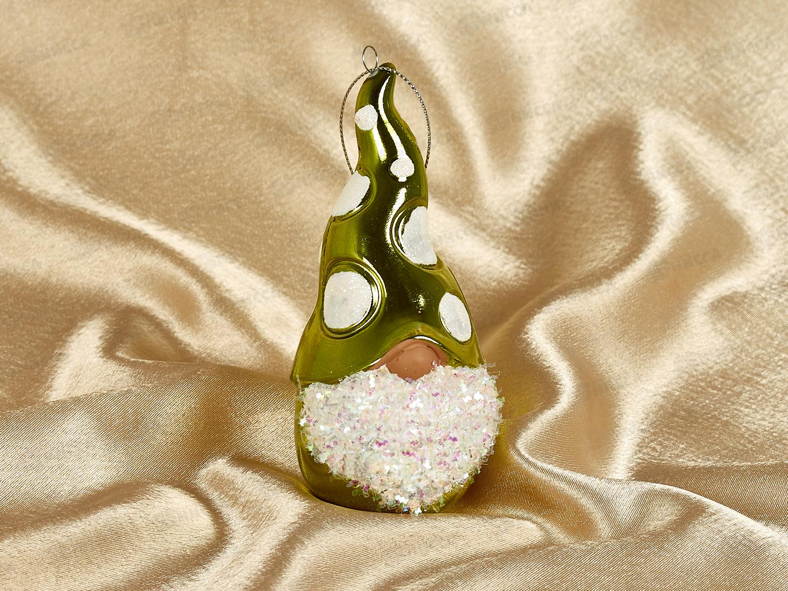 Елочная игрушка Новогодний лесовичок 5,5*12,5см зеленый 916-1144