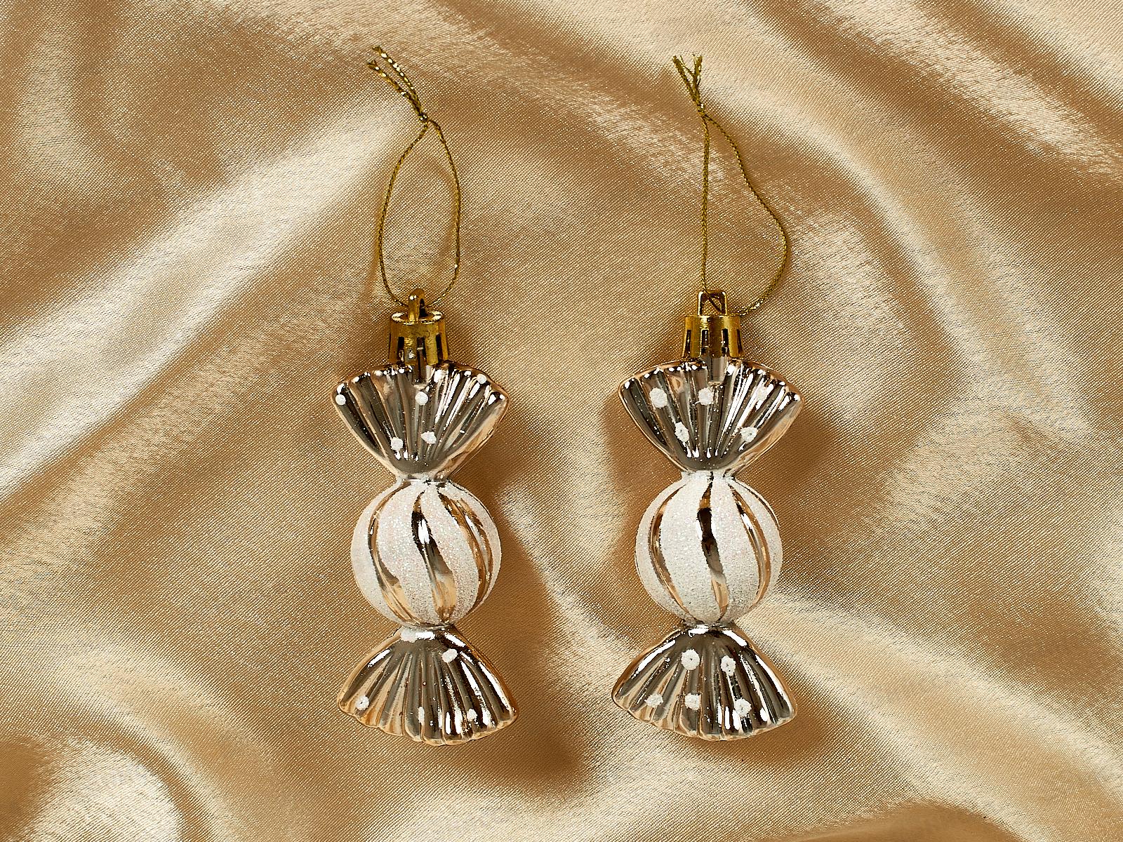 Набор елочных украшений 2шт Таинственное очарование 8см конф 916-885