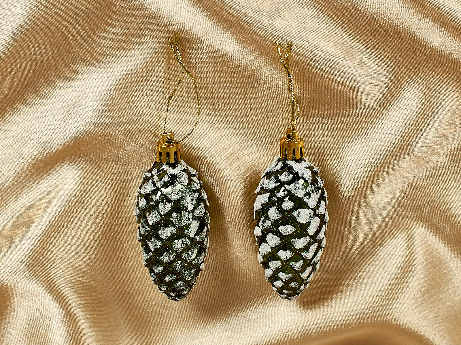 Набор елочных украшений 2шт Таинственное очарование 9см шишки 916-882