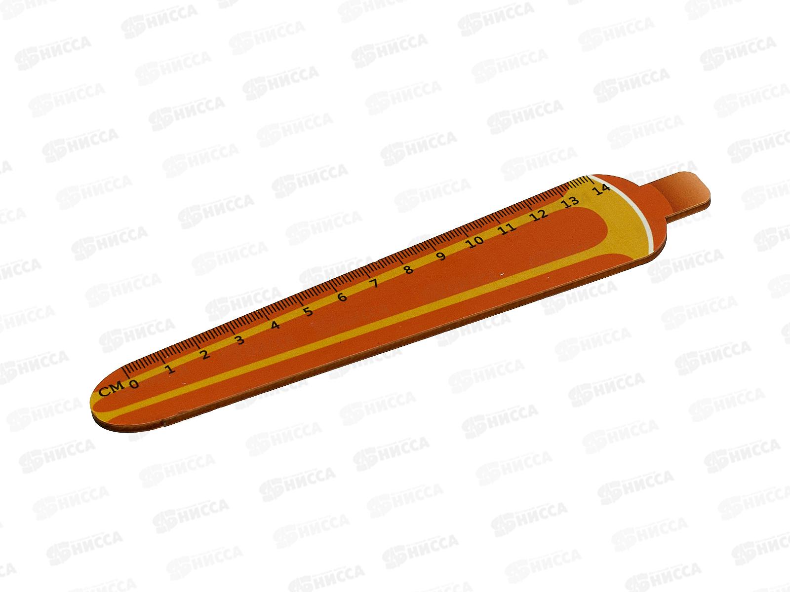 Линейка  deVente 14см Juicy Fruit фигурная деревянная с рис 5091037