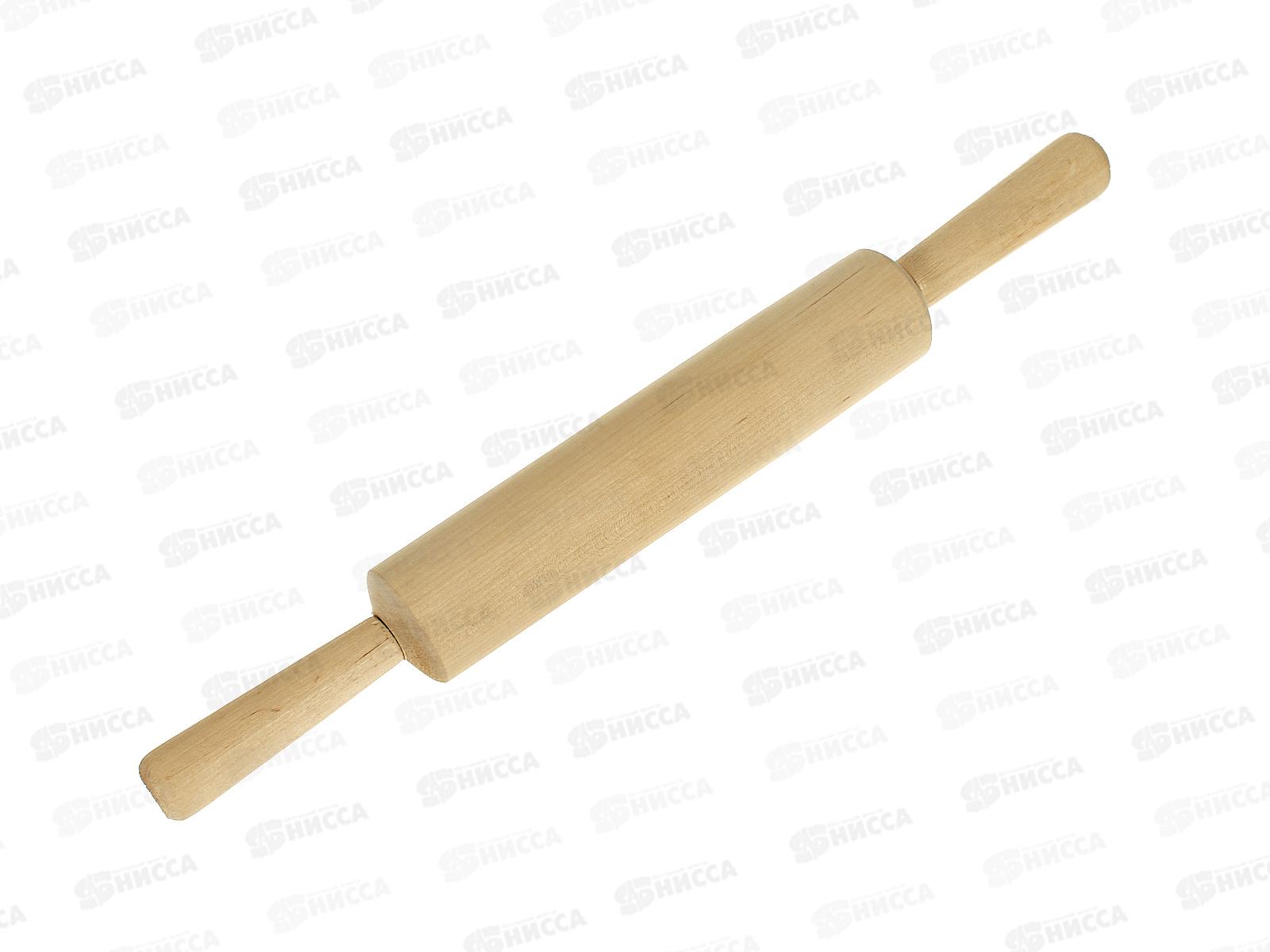 Скалка с крутящейся ручкой береза 46,5*5*5см *10 7287