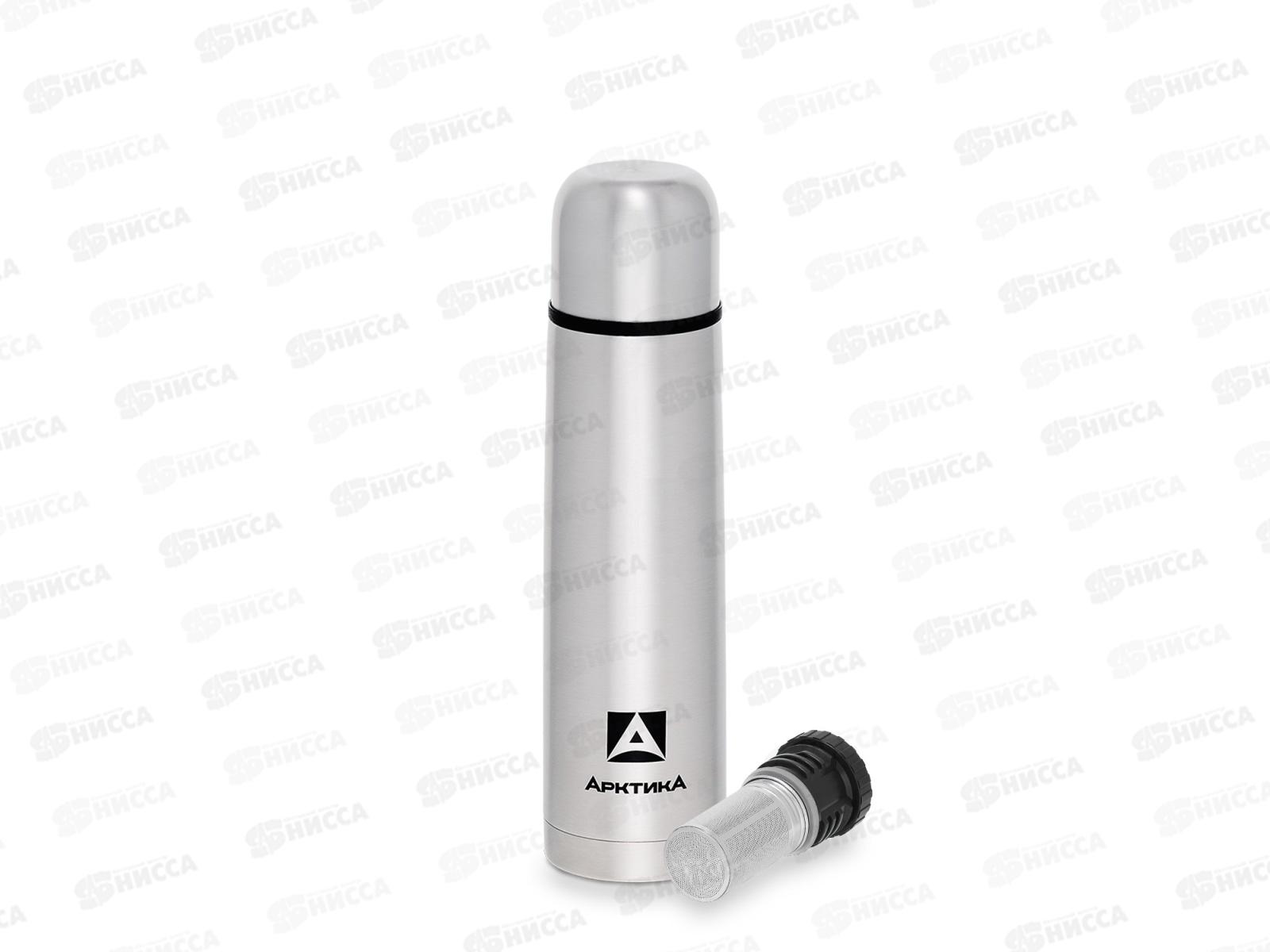 Термос 750мл вакуумный, с ситечком, питьевой, 101-750С тм "Арктика"