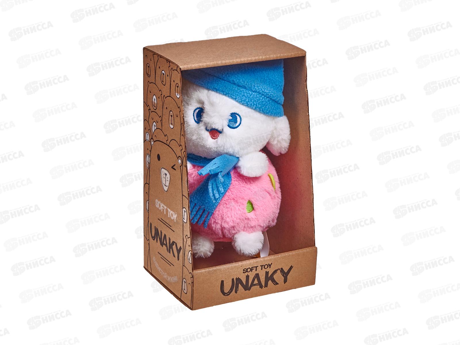 Заяц Умильный в голубом колпаке 17см в коробке, 078217S-24-85К