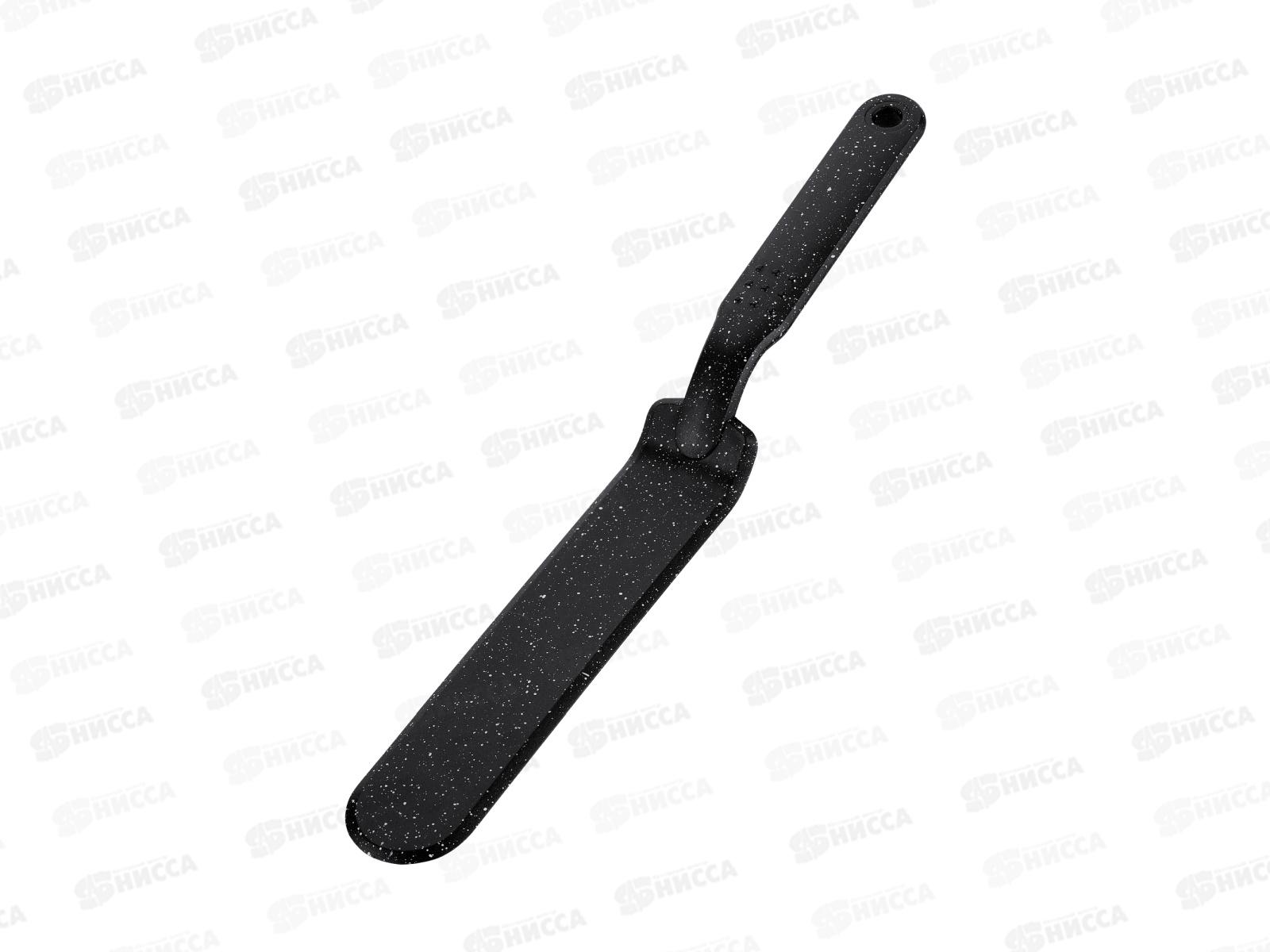 Лопатка сервировочная 93-BK2C-12 гибкая 30*4см Linea Punto NERO