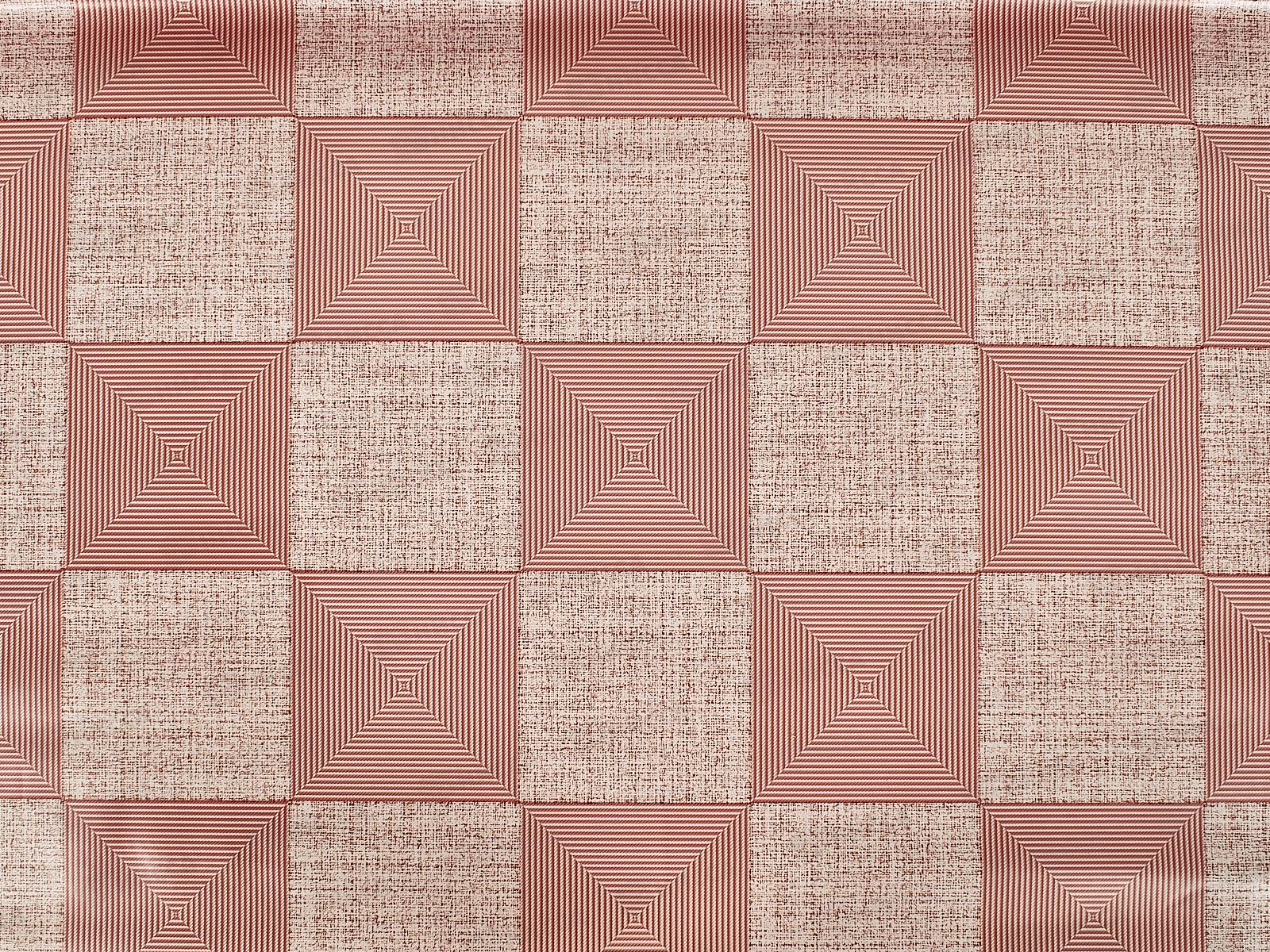 Клеенка на нетканой основе ДЕКОРАМА 1,4*20м 242С клетка роз