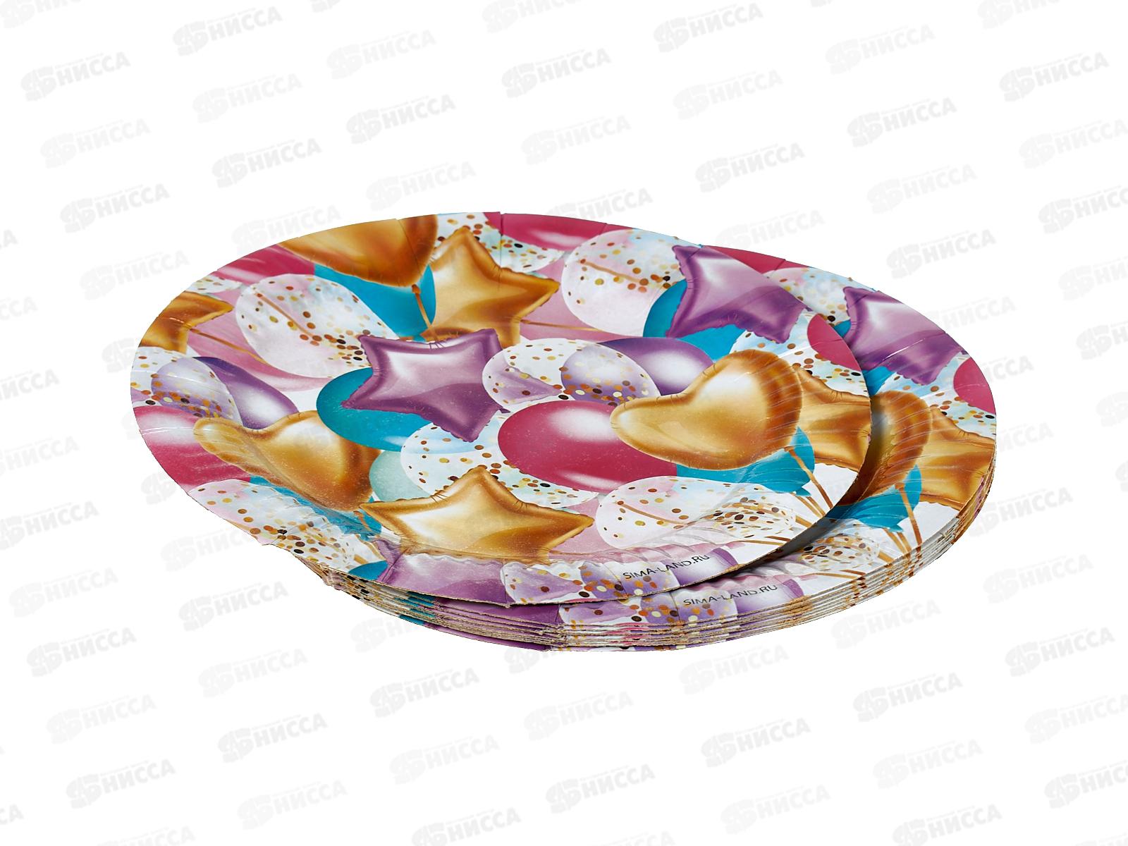 Тарелка бумажная &quotШары&quot 3421682 *10