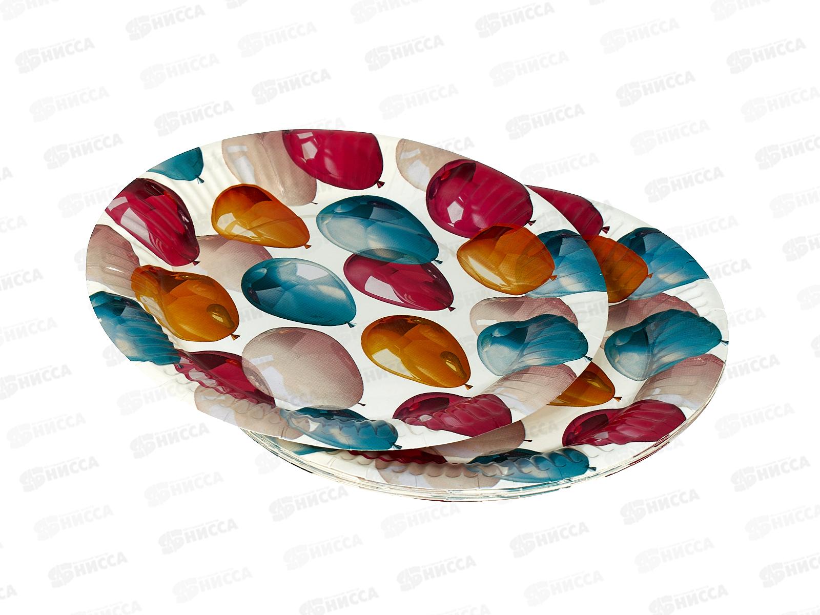 Тарелка бумажная &quotШары&quot 18см 4639270 *10