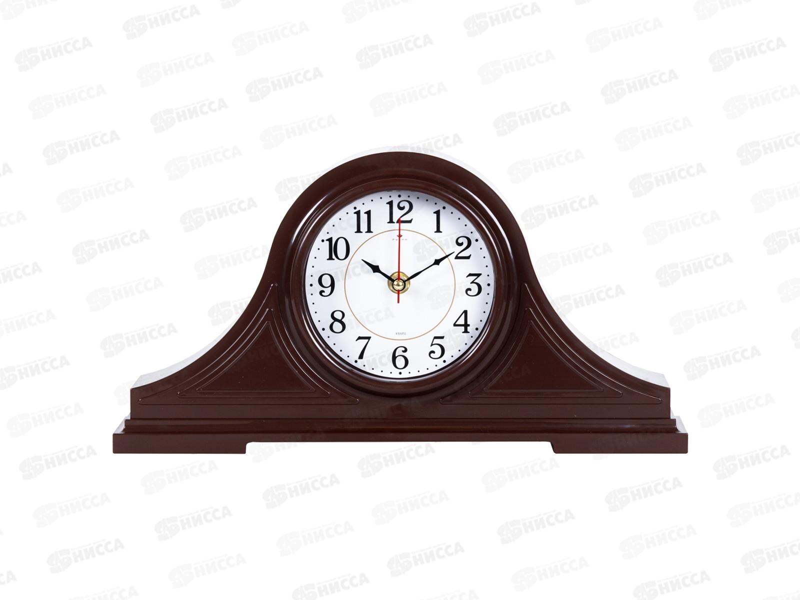 Часы настольные &quot21 Век" 1834-003 35*18см Классика Рубин коричневый