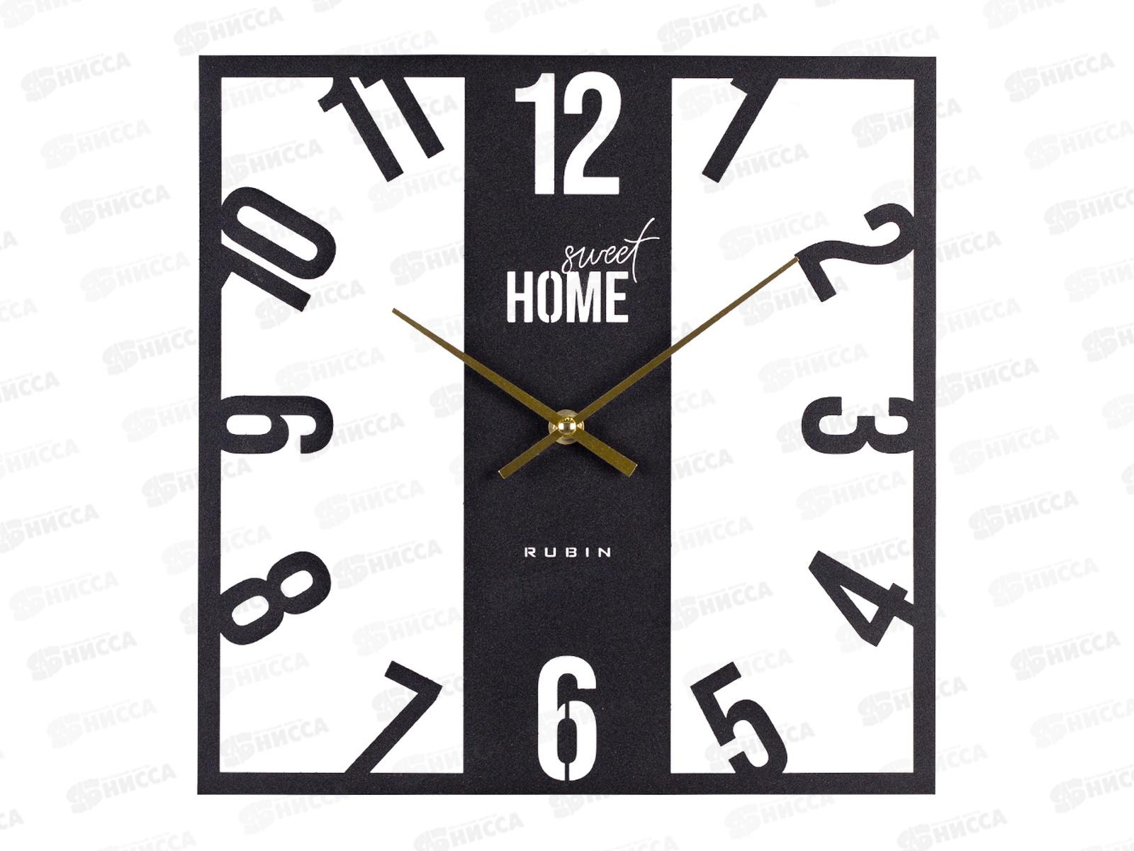 Часы настенные &quot21 Век&quot 3004-003 Классика металл черный Рубин