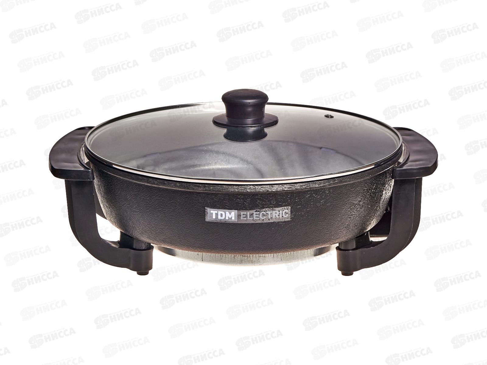 Электросковорода Кэмп 1 1350Вт d30см глубина 7см антип TDM, 0001