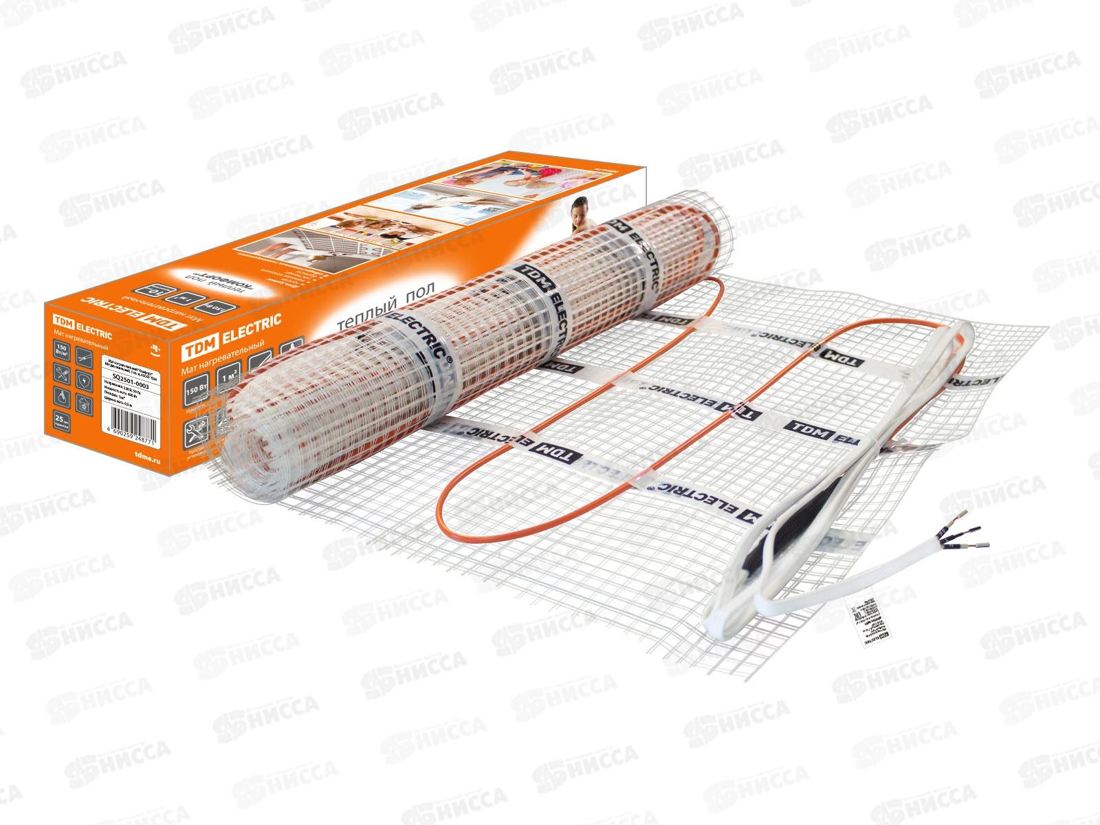 Мат нагревательный Комфорт МН двухжильный 3кв.м 450Вт TDM, 0003