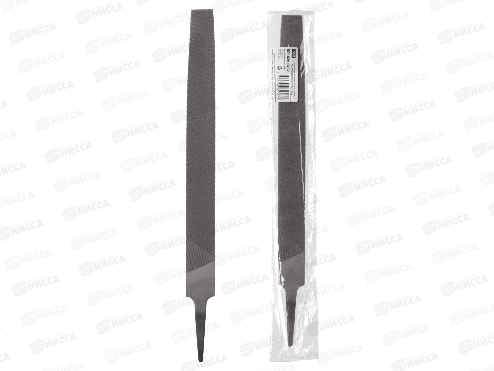 Напильник плоский длинна 200мм №2 без рукоятки Рубин TDM 0217