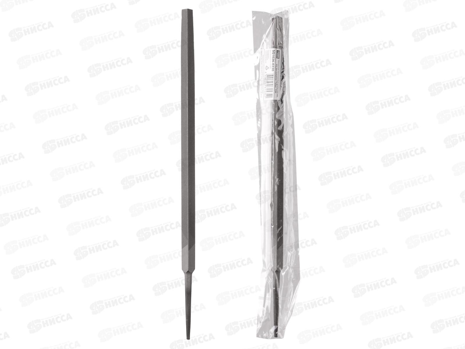 Напильник трехгранный длинна 200мм №2 без рукоятки Рубин TDM 0220