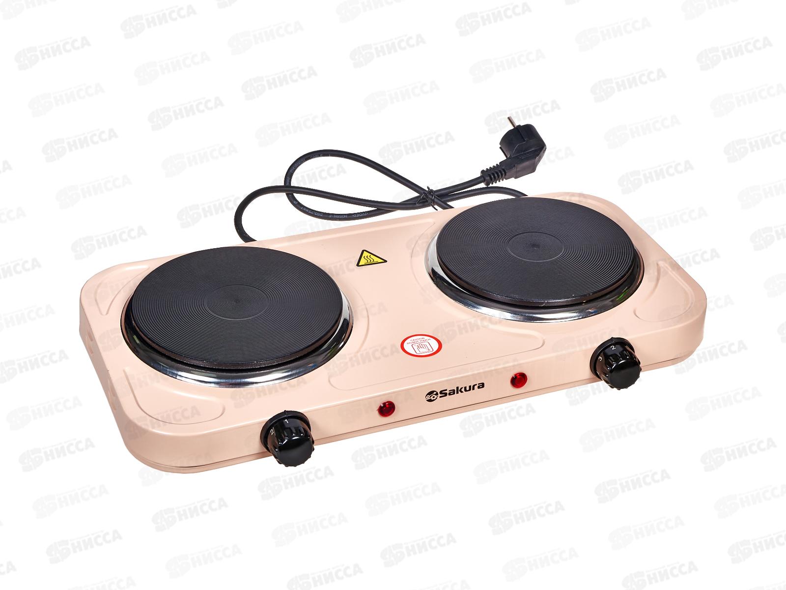 Плита элек.трическая ПЭ-04С 2000Вт 154/154мм 2конфорки/диск бежевый