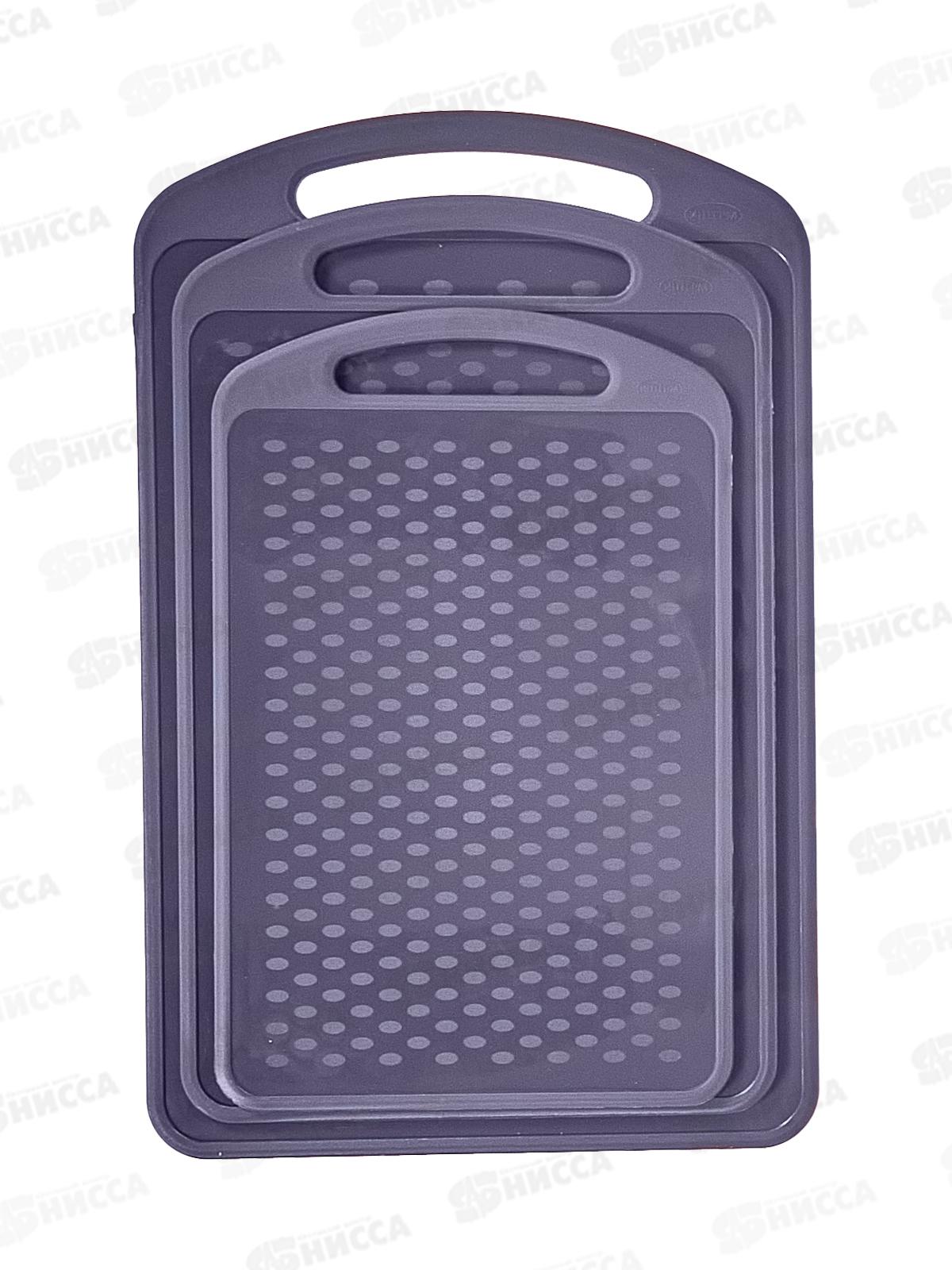 Набор разделочных досок 3шт Графитовый ИНТ